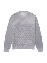 Load image into Gallery viewer, Bandiera Debossed Velour Crewneck-Sleet
