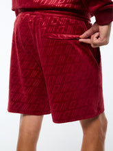 Load image into Gallery viewer, Bandiera Debossed Velour Short-Rhubarb
