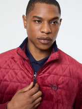 Load image into Gallery viewer, Redi Quilted Velour Bomber Jacket- Rhubarb
