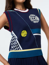 Load image into Gallery viewer, Nota Knit Vest- Maritime Blue
