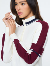 Load image into Gallery viewer, Nota Knit Quarter Zip- Gardenia
