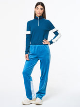 Load image into Gallery viewer, Nota Knit Quarter Zip- Mykonos Blue
