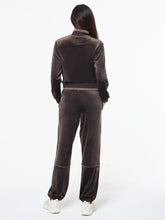 Load image into Gallery viewer, Leta Velour Jacket- Mulch
