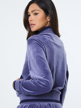 Load image into Gallery viewer, Leta Velour Jacket-Heron
