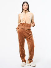Load image into Gallery viewer, Lina Velour Track Jacket- Candied Ginger
