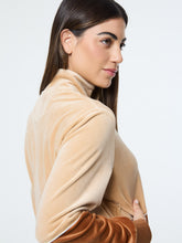 Load image into Gallery viewer, Lina Velour Track Jacket- Candied Ginger
