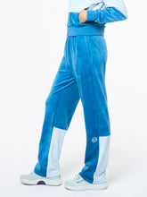 Load image into Gallery viewer, Lina Velour Track Pant- Baby Blue
