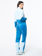 Load image into Gallery viewer, Lina Velour Track Pant- Baby Blue
