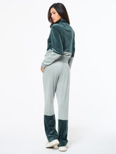 Load image into Gallery viewer, Lina Velour Track Pant- Green Gables
