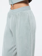 Load image into Gallery viewer, Lina Velour Track Pant- Green Gables
