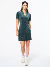 Load image into Gallery viewer, Lina Velour Dress- Green Gables
