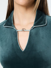 Load image into Gallery viewer, Lina Velour Dress- Green Gables
