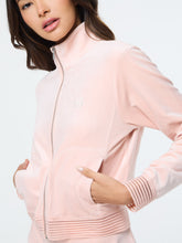 Load image into Gallery viewer, Piera Velour Track Jacket- Evening Sand
