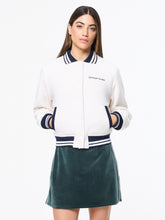 Load image into Gallery viewer, Marisa Varsity Jacket- Gardenia
