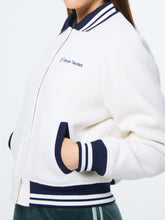 Load image into Gallery viewer, Marisa Varsity Jacket- Gardenia
