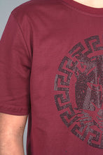 Load image into Gallery viewer, Kid&#39;s Cotton Wine Rhinestone T-shirt
