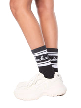 Load image into Gallery viewer, Classico Script Sock-Black Beauty
