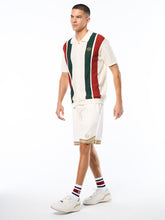 Load image into Gallery viewer, Montell Knit Polo-Gardenia
