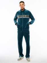 Load image into Gallery viewer, Forato Velour Track Jacket-Mediterranea
