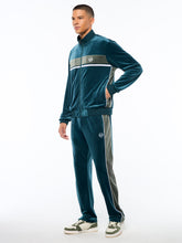 Load image into Gallery viewer, Forato Velour Track Jacket-Mediterranea
