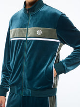 Load image into Gallery viewer, Forato Velour Track Jacket-Mediterranea
