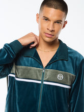 Load image into Gallery viewer, Forato Velour Track Jacket-Mediterranea

