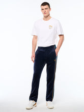 Load image into Gallery viewer, Forato Velour Track Pant-Maritime Blue

