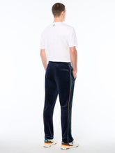 Load image into Gallery viewer, Forato Velour Track Pant-Maritime Blue
