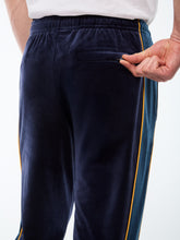 Load image into Gallery viewer, Forato Velour Track Pant-Maritime Blue
