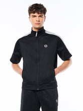 Load image into Gallery viewer, Viscotti Short Sleeve Track Jacket-Black Beauty
