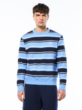 Load image into Gallery viewer, Strisce Stripe Crewneck-Maritime Blue
