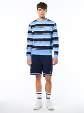 Load image into Gallery viewer, Strisce Stripe Crewneck-Maritime Blue
