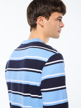 Load image into Gallery viewer, Strisce Stripe Crewneck-Maritime Blue
