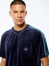 Load image into Gallery viewer, Cresta Velour Pocket T-Shirt-Maritime Blue
