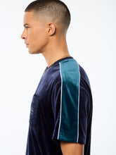 Load image into Gallery viewer, Cresta Velour Pocket T-Shirt-Maritime Blue
