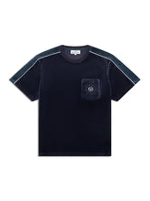 Load image into Gallery viewer, Cresta Velour Pocket T-Shirt-Maritime Blue
