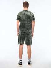 Load image into Gallery viewer, Obliquo Velour T-Shirt-Agave Green
