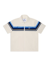 Load image into Gallery viewer, Striscia Short Sleeve Track Jacket-Gardenia

