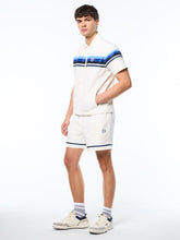 Load image into Gallery viewer, Striscia Short Sleeve Track Jacket-Gardenia
