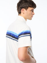 Load image into Gallery viewer, Striscia Short Sleeve Track Jacket-Gardenia
