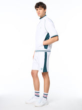 Load image into Gallery viewer, Pannello Short Sleeve Track Jacket-Brilliant White
