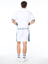 Load image into Gallery viewer, Pannello Short Sleeve Track Jacket-Brilliant White
