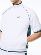 Load image into Gallery viewer, Pannello Short Sleeve Track Jacket-Brilliant White
