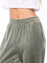 Load image into Gallery viewer, Nuvola Velour Track Pant-Agave Green
