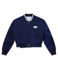 Load image into Gallery viewer, Women's Piano Bomber Jacket-Maritime Blue
