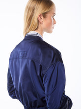 Load image into Gallery viewer, Women's Piano Bomber Jacket-Maritime Blue

