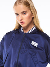 Load image into Gallery viewer, Women's Piano Bomber Jacket-Maritime Blue
