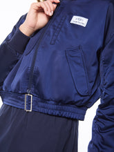 Load image into Gallery viewer, Women's Piano Bomber Jacket-Maritime Blue
