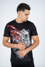 Load image into Gallery viewer, Men's Cotton Black Rhinestone T-shirt
