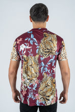 Load image into Gallery viewer, Men's Cotton Wine Rhinestone T-shirt
